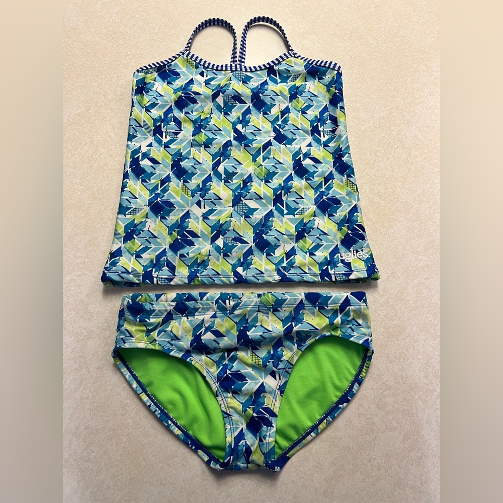DOLPHIN UGLIES GIRLS TWO PIECE SWIMSUIT!